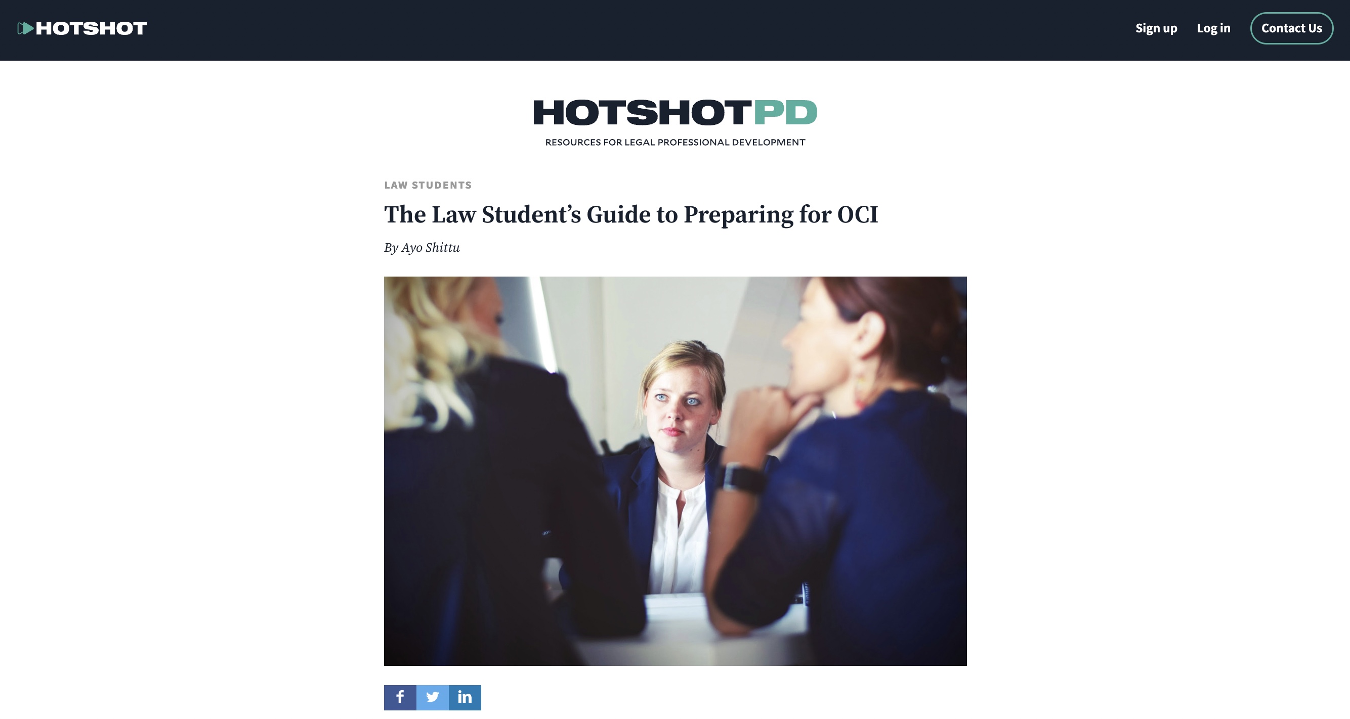 The Law Student's Guide to Preparing for OCI